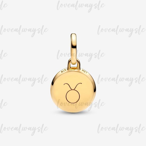 Pandora Green Engravable Mini Medallion Charm - Picture 3 of 7